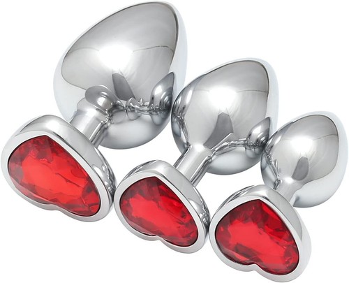 2025 Anal Butt Plug HEART STAINLESS Butt Plug Sex Toy For Women Men Couple Gift - Picture 15 of 32