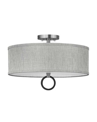 Link 3-Light Ceiling Light in Brushed Nickel