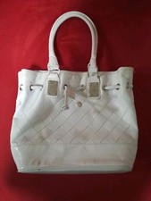 Borsa donna a secchiello bianca