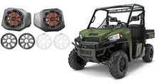 Kick Panel 6.5" Kicker LED Speakers for 2018 Polaris Ranger XP1000 in Enclosures