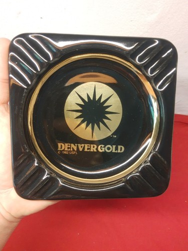Vintage USFL Denver Gold Aschenbecher 1983 United States Football League - Bild 1 von 4