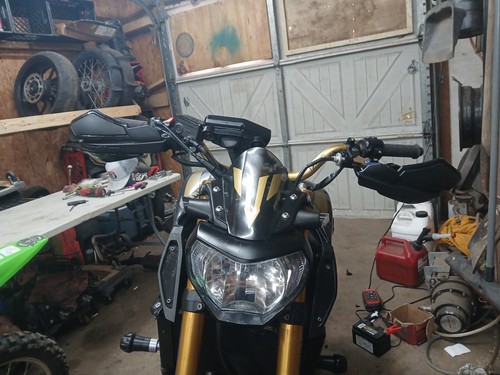 Handlebar Handguards Hand Guards Protector For YAMAHA FZ09 MT-09/SP MT09 FZ-09 - 第 1/10 張圖片