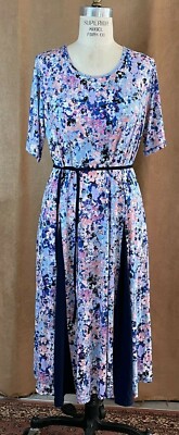 PXL Nina Leonard pullover maxi dress womens Miracle Matte Jersey | eBay