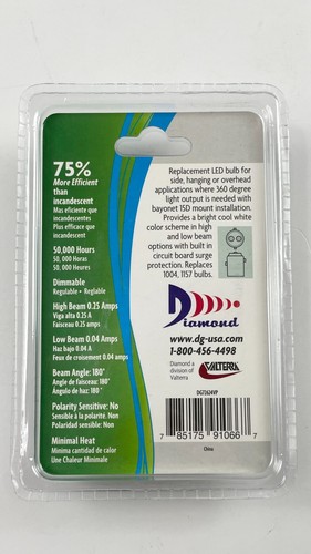 Diamond LED 5500K Cool White 12 Volt DG72624VP Valterra LED Replacement Bulb - Picture 2 of 3