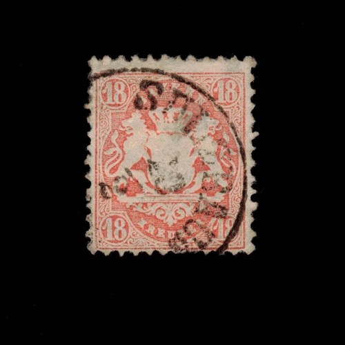 Deutschland, Bayern, Scott 30, Wappen, 1870-1872, gebraucht