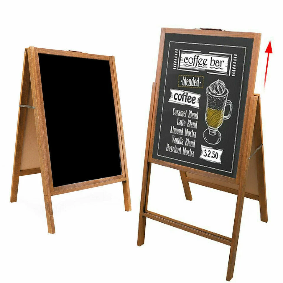 Sidewalk Chalkboard Large Tall Professional Magnetic Surface 2-Sided Sign Menu - Image 4 of 4