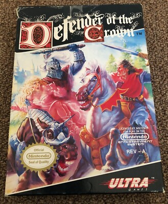 NES Defender of the Crown Game Tested Working Cart Authentic