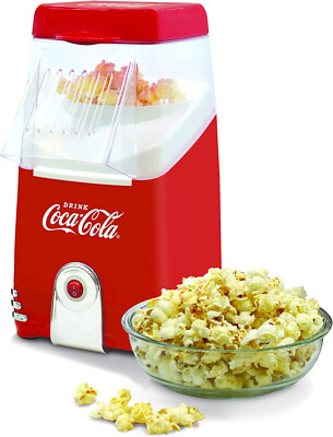 Coca Cola Popcornmaschine Popcorn Maker für Zuhause, Zubreitung fettfrei ohne Öl
