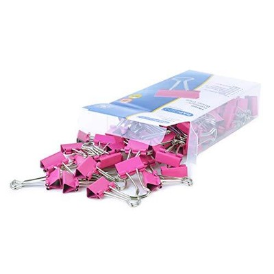 Rapesco 1491 Pinces à Double Clip 19 mm Fuchsia Lot de 80