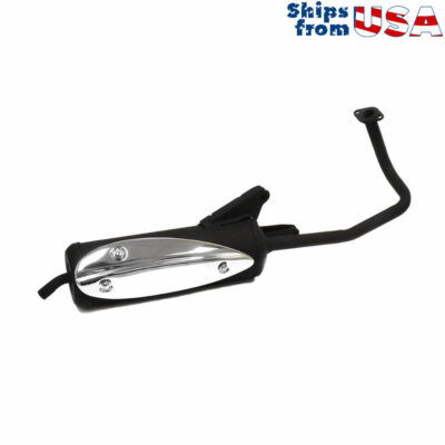 Complete Exhaust Muffler Stock for QMB139/50cc 4 Stroke Engines Scooters