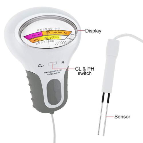 Digital Water Quality Measurer Meter Swimming Pool Spa PH/CL2 Chlorine Tester - Picture 2 of 7