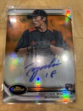 2012 Topps Finest Orange Ref Rookie Auto Tsuyoshi Wada 63/99 Baltimore Orioles