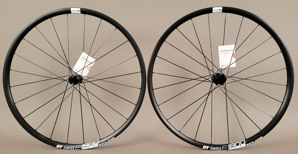 DT SWISS E1800 SPLINE DB 23 ROAD CX GRAVEL BIKE DISC BRAKE WHEELSET 700c  8-11S