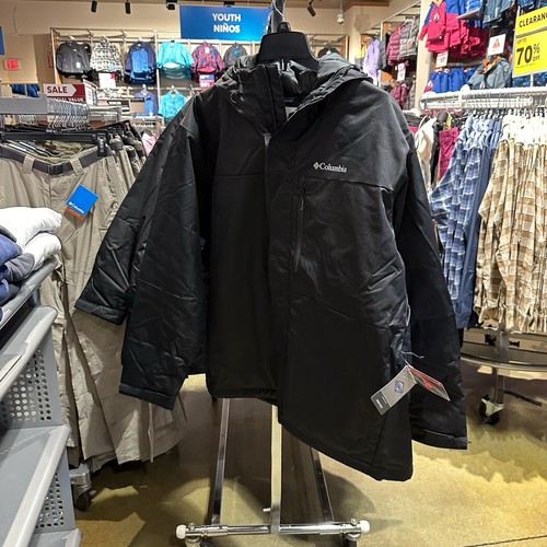 NEW Columbia Mens Tipton Peak II Omniheat Insulated Black Jacket Size XL - Picture 2 of 16