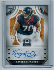 2014 CROWN ROYALE XAVIER SU'A-FILO ROOKIE AUTO SILHOUETTE GOLD 11/25 TITANS