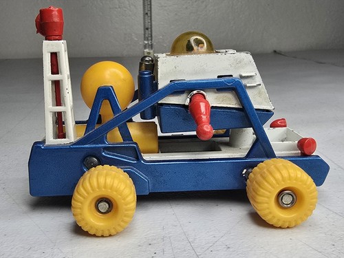 1970s Corgi Toys James Bond 007 Moonbuggy Diamonds Are Forever Blue Vintage Coll - Picture 17 of 19