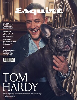 British Esquire Magazine (UK) - Sommer 2025 - Tom Hardy (und sein Hund)