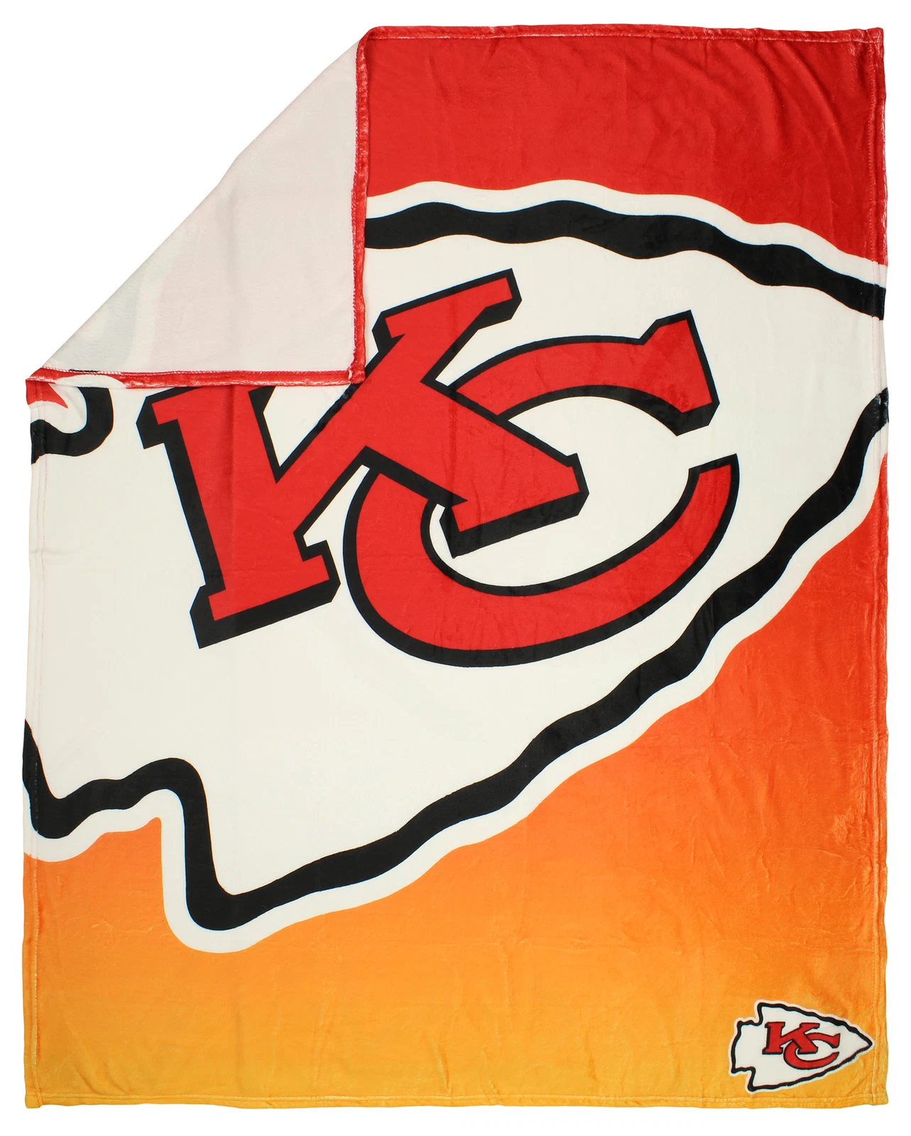 football Kansas City Gradient Micro Raschel Throw Blanket, Christmas Gift