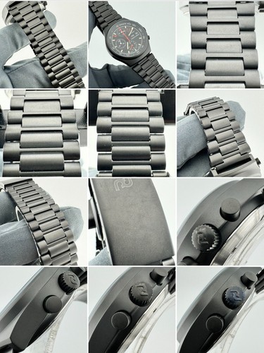 Porsche Design Orfina 7177 Military 3H TopGun AirForce MattePVDBLACK NewOldStock - Picture 21 of 24