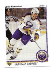 DALE HAWERCHUK 1990-91 UPPER DECK CARD NEAR MINT CONDITION