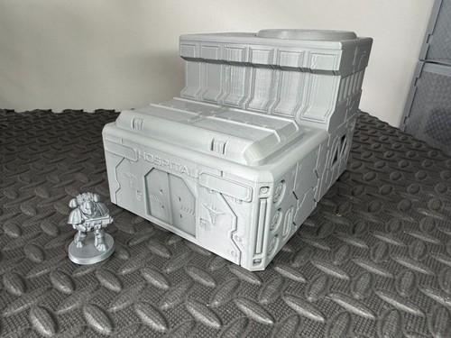 Sci Fi Hospital Building Tabletop Terrain Scenery 28mm 32mm 3D Printed - Picture 9 of 9