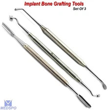 Implant Plugger Bone Compactor Bone Carrier Implantology Grafting Packer Dental