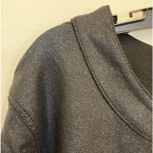 DG2 By Diane Gilman Peplum Sparkly Jacket Black - Picture 10 of 11