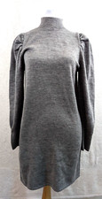 WAYF sz XS Mock Neck Tunic Sweater Dress gray long sleeves stretchy 0694