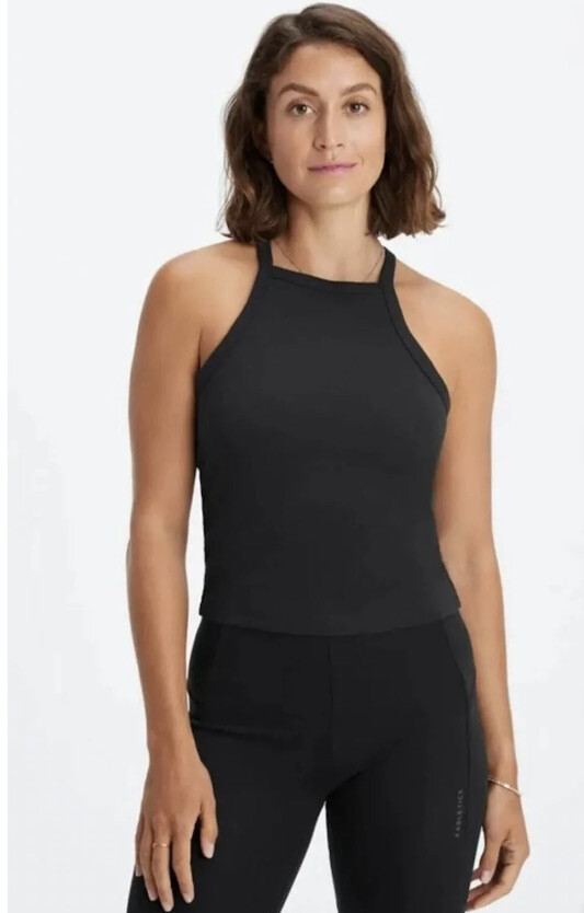 Fabletics Live In Halter Tank Black NWT M