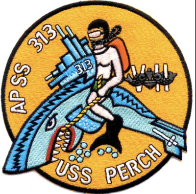 5.5'' NAVY USS PERCH APSS-313 EMBROIDERED PATCH 