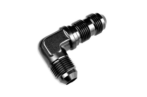 X AUTOHAUX Raccord De Tuyau 10AN 90 Degrés Push Lock Adaptateur D'extrémité Cannelée Pour Carburant Et Huile Rouge Bleu