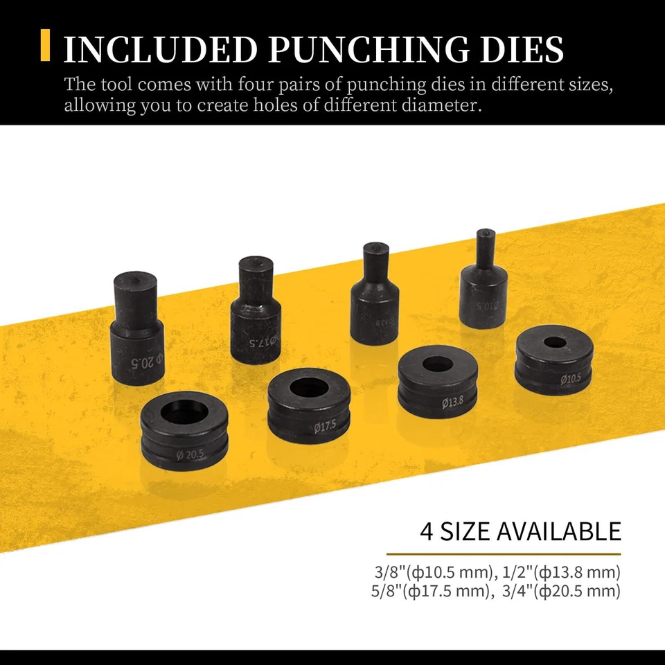 CH-70 Herramienta de perforación de orificios hidráulica Excavadora de orificios Perforadora de fuerza 3/8", 1/2", 5/8", 3/4" Foto 3 de 4