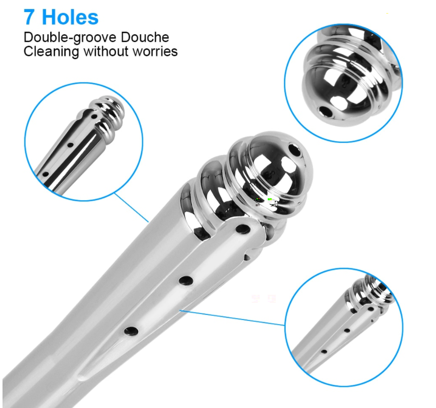 DOUCHE STEEL SHOWER HEAD ATTACHMENT ENEMA PERSONAL HYGIENE BODY