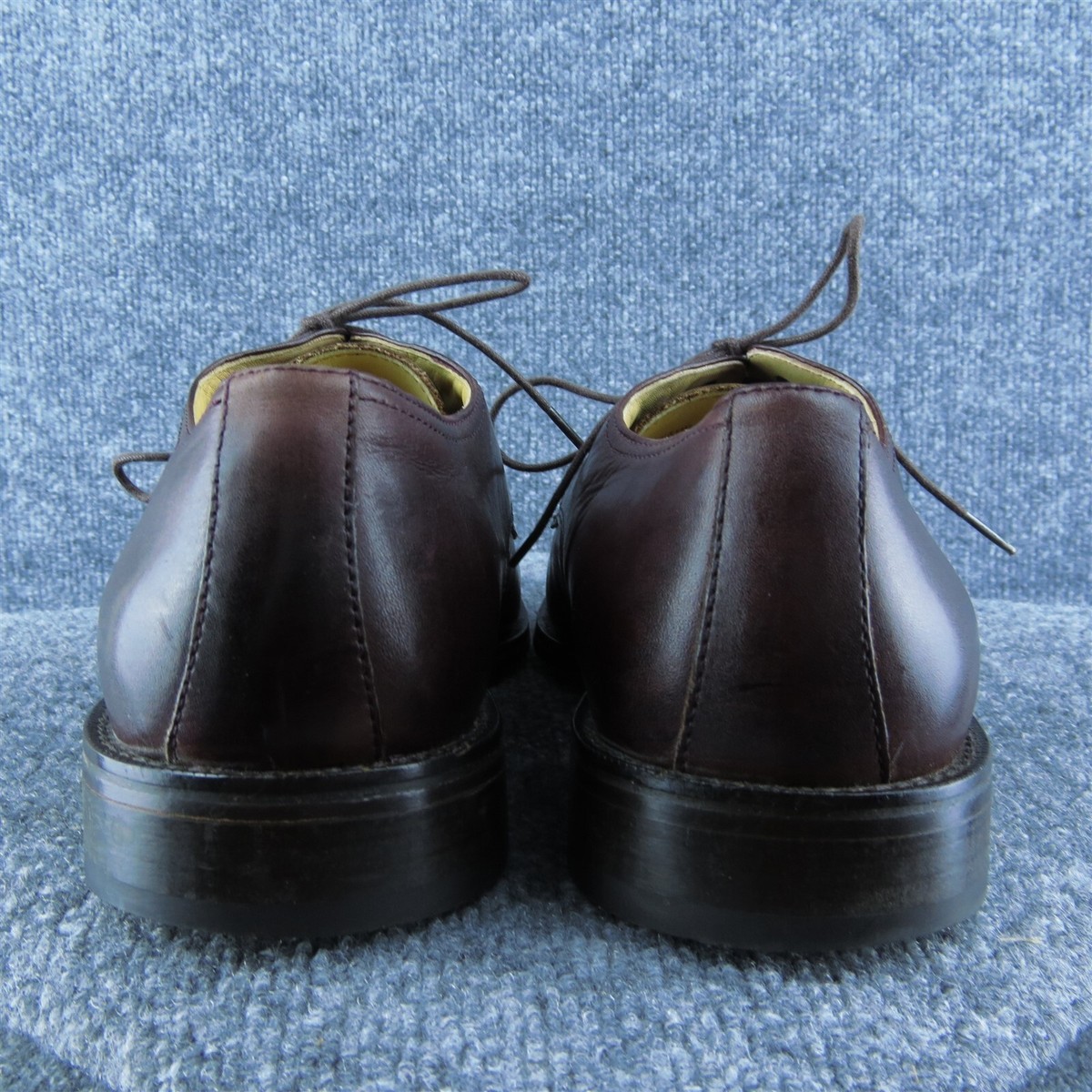 Bass & Co The Esser Men Derby Oxfords Shoes Brown Leather 