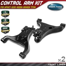 2x Front Lower Control Arm w/ Ball Joint for INFINITI QX56 Nissan Armada Titan