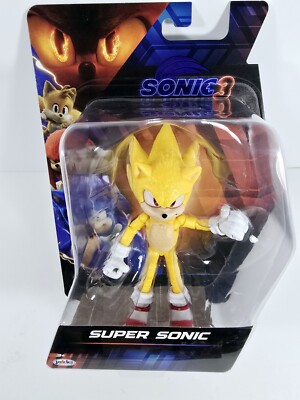 Sonic The Hedgehog 3 Movie ''SUPER SONIC'' 5inch Figure Jakks