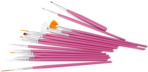 15 pcs Artist Paint Brushes Set Acrylic Oil Watercolour Painting Craft Art UK - Picture 3 of 4