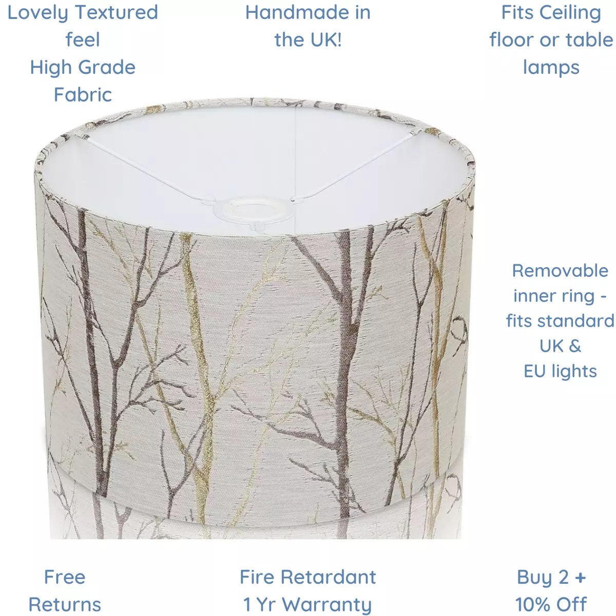 Shade sale tree lamps