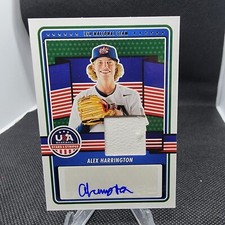 Alex Harrington 2023 Panini USA Baseball Stars & Stripes Patch Auto Rookie card