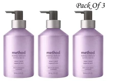 Method Premium Gel Hand Wash Wave & Wind | 12 oz (Pack of 3)