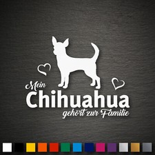 14153 Chihuahua Aufkleber 127x100mm Hund Sticker Auto Tuning Familie Dog