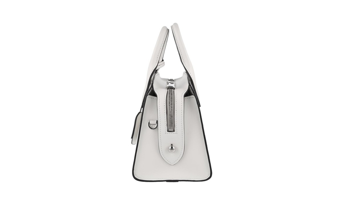 PRADA Saffiano CUIR C Monochrome Handbag 1BA269 #RC001 for