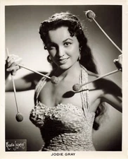 Jodie Gray 1950s Photo Fire Baton Stage Act Beauty Pinup Ben Bergor  *P154a