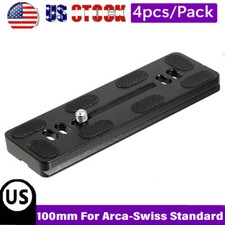 4pack 100mm Quick Release Plate for Arca-Swiss Type for Canon Nikon Sony DSLR