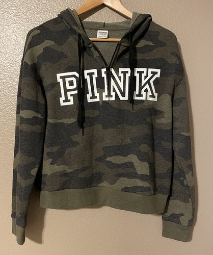 VICTORIA SECRET/PINK 1/4 ZIP HOODIE 