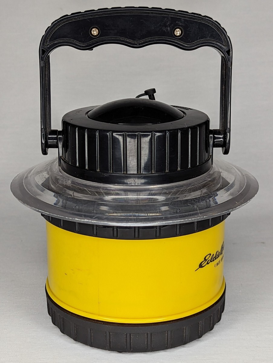 Eddie Bauer Pop Up Lantern Yellow, Black Plastic with Carry Handle