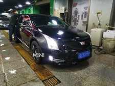 Black Front Bumper Upperlower Grille Frame Replace For Cadillac Xts 2013-2017