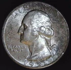 1951-P 25C Washington Quarter BU 90% Silver 22hct0803