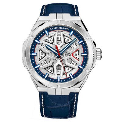 Stuhrling Original Legacy Automatic Blue Dial Men's Watch M13491 - MSRP $1750