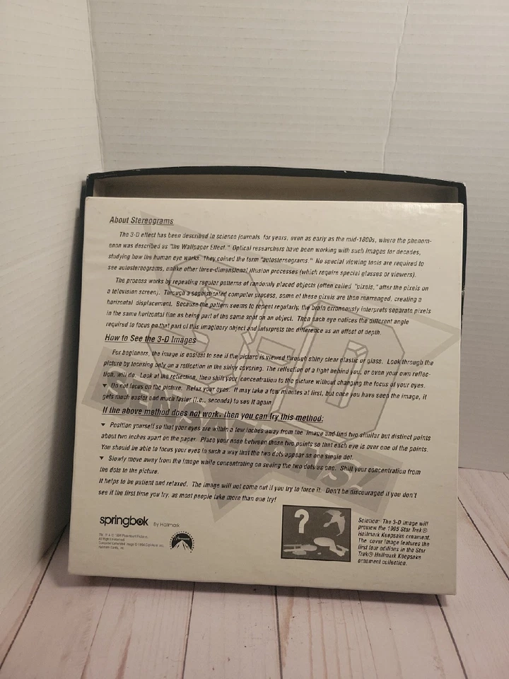 1995 Star Trek Springbok 3-D Star Trek adornos de recuerdo rompecabezas 500 piezas  Foto 2 de 4